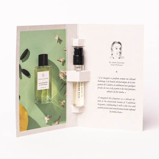 [001S45C] NICE BERGAMOTE - CARTE SAMPLE 2MLV - 0.006 Fl Oz